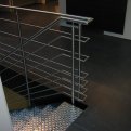 Trap gegalvaniseerd, balustrade in inox 